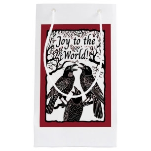 Ravens Sing Joy to the World Small Gift Bag