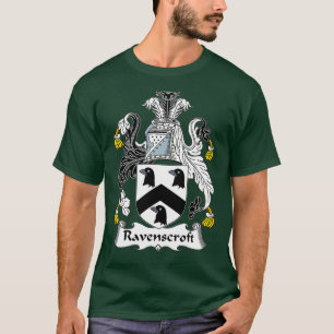 Ravenscroft Coat of Arms  Family Crest T-Shirt