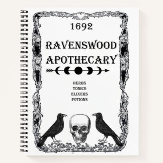Ravenswood Apothecary Notebook Sketchbook Journal