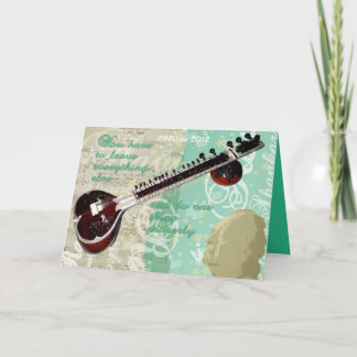 Ravi Shankar Tribute To Sitar and Indian Music Card