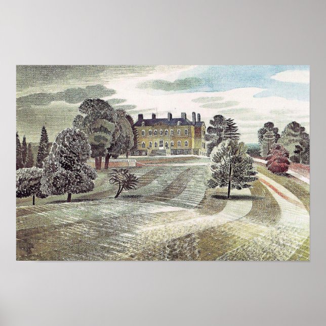 Ravilious - Buscot Park, Farringdon Oxfordshire, Poster (Front)