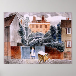 Ravilious - Castle Hedingham, Essex Poster