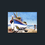 Ravilious - Lifeboat at Aldeburgh Canvas Print<br><div class="desc">Lifeboat at Aldeburgh,  popular painting by Eric Ravilious</div>