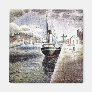 Ravilious - Pilot boat at Le Havre Magnet