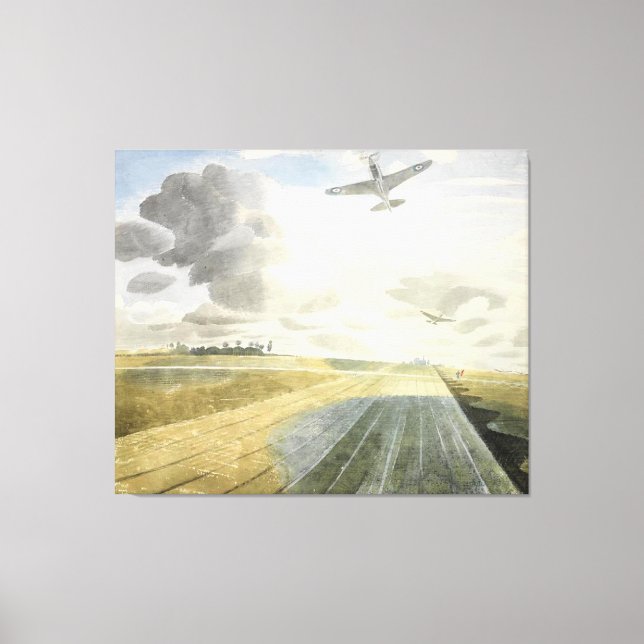 Ravilious - Runway Perspective Canvas Print (Front)