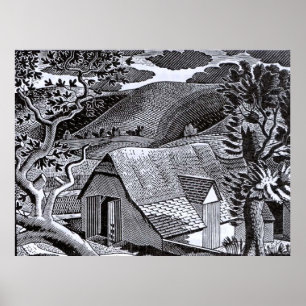 Ravilious - Sussex Landscape Poster