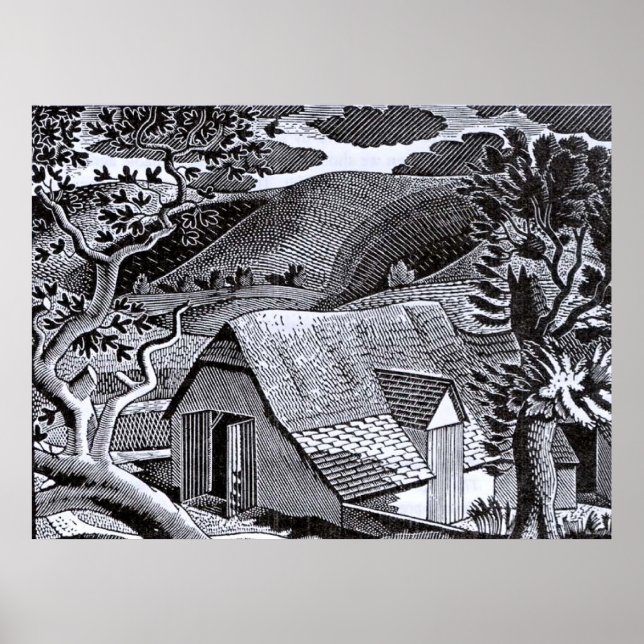 Ravilious - Sussex Landscape Poster (Front)