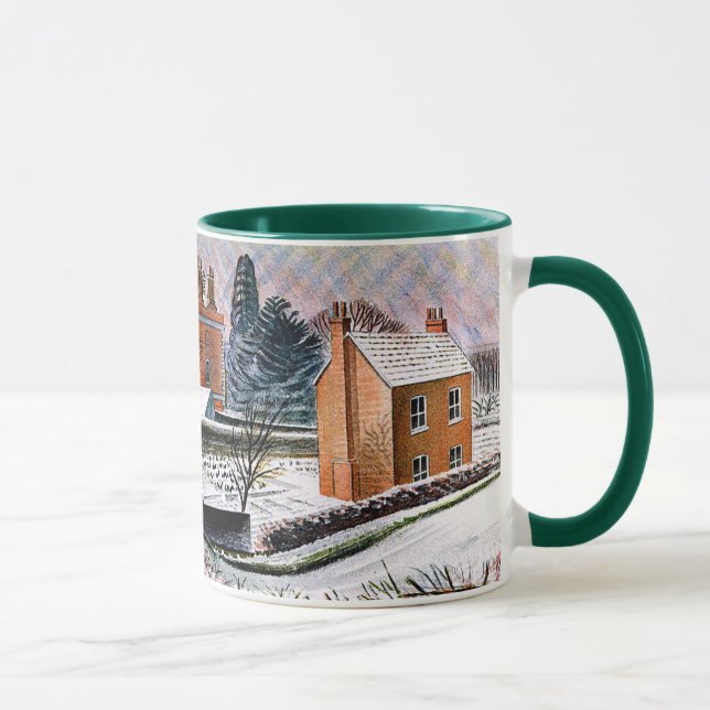 Ravilious - Vicarage in Winter, fine art Mug (Right)