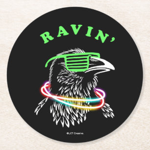 Ravin' Round Paper Coaster