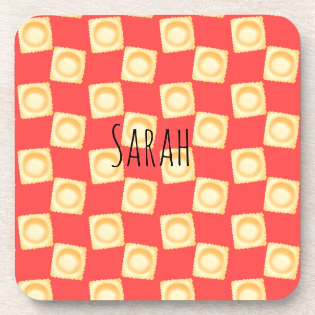 Ravioli Delicious Pasta Coaster (Front)