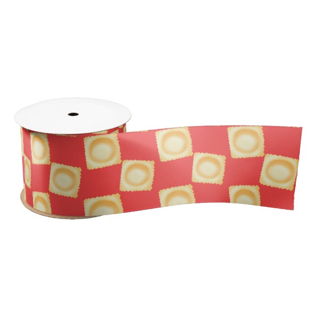 Ravioli Delicious Pasta Satin Ribbon (Spool)