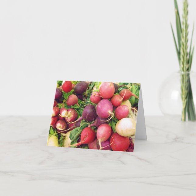 Ravishing Radishes Note Card (Front)