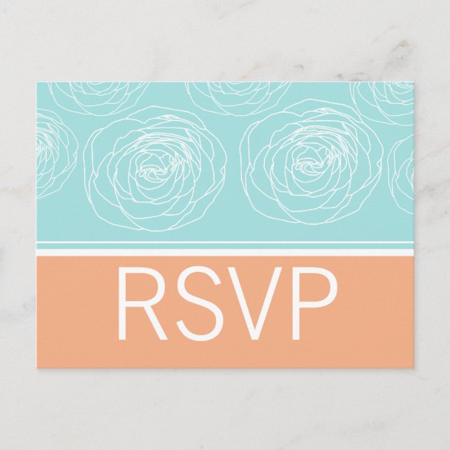 Ravishing Roses Elegant Response Card (Front)