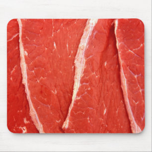 Raw Beef Steak Meat Mousepad / Mousemat