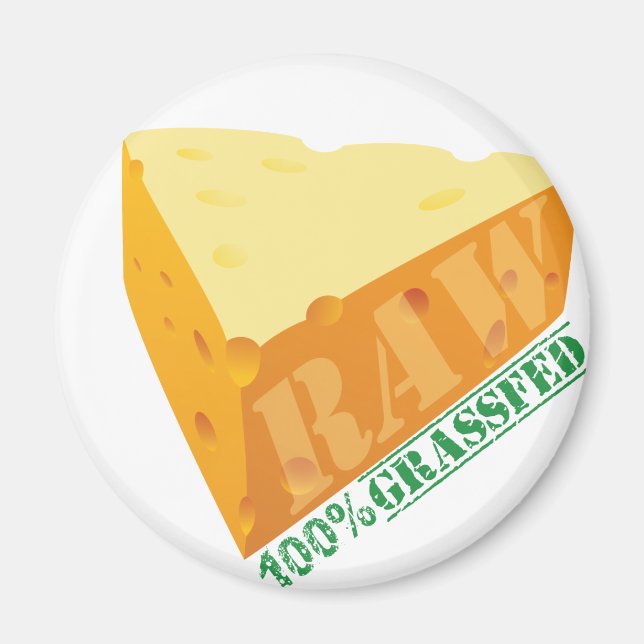 Raw Cheese Organic Planet Magnets (Front)