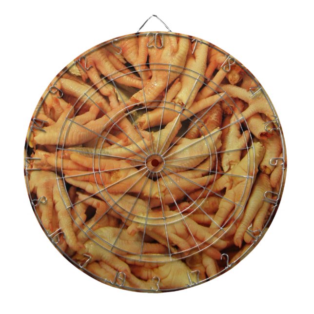 Raw Chicken Feet Dartboard (Front)