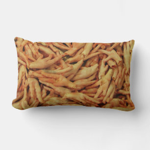 Raw Chicken Feet Lumbar Cushion