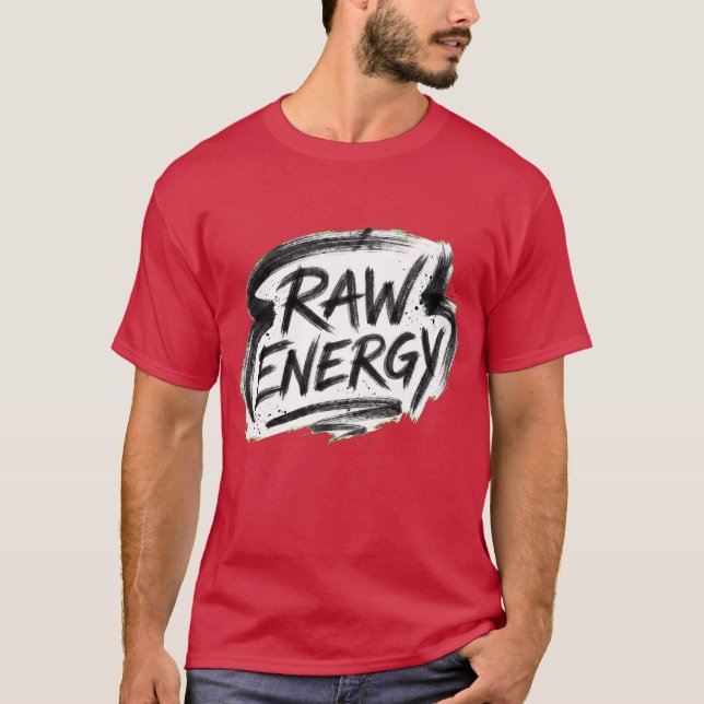 Raw Energy Handwritten Logo Tee (Front)