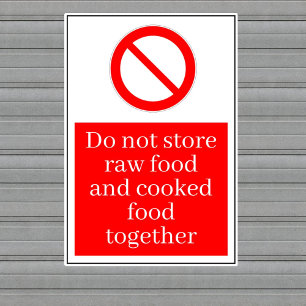 Raw Food / Cooked Food Sticker