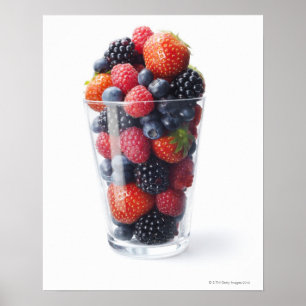 Raw fruit shake poster