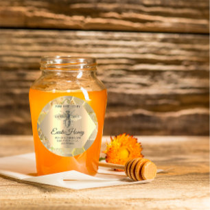 Raw Honey Jar Honeybee Honeycomb Bee Apiary VIP Classic Round Sticker