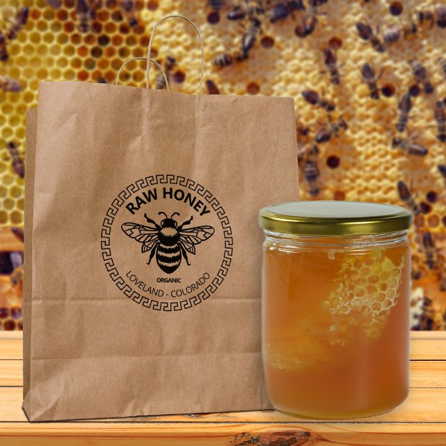 Raw Honey Small Business Packaging, Large Rubber Stamp (Creator Uploaded)