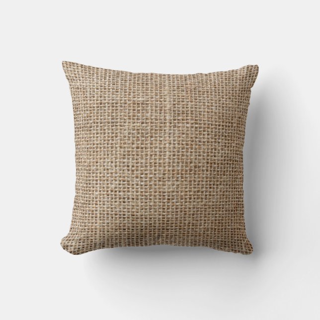Raw linen texture cushion (Front)