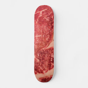 Raw Meat Ribeye Steak Skateboard
