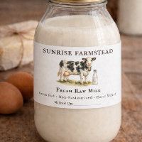 Raw Milk Cow | Farmstead Dairy Custom Label