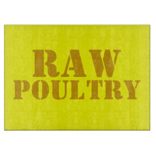 Raw poultry cutting board