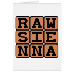 Raw Sienna, Colour