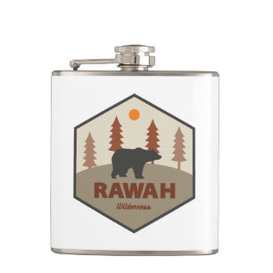 Rawah Wilderness Colorado Bear Hip Flask