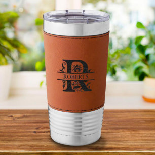Rawhide Filigree Monogram Stainless Steel Tumbler