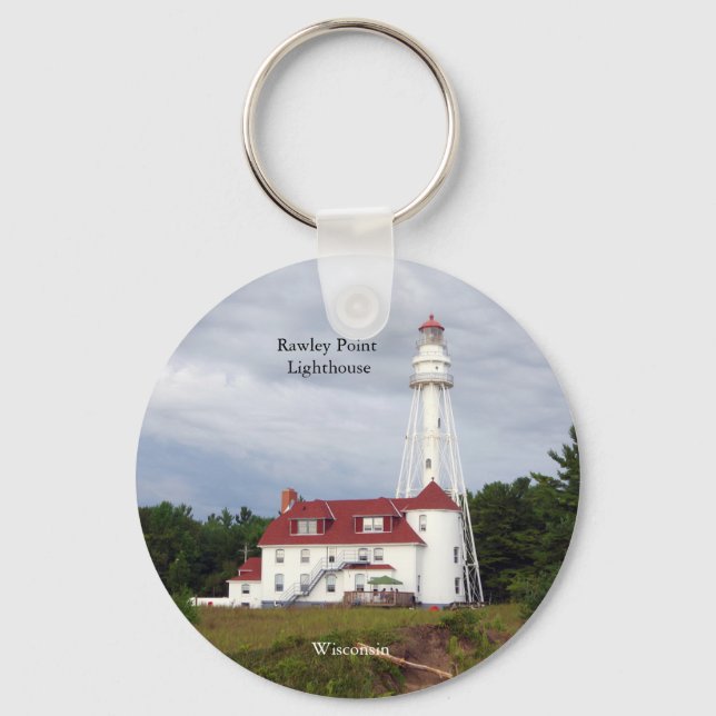 Rawley Point Lighthouse key chain (Front)