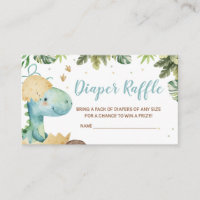 Rawr Dino Baby Shower Diaper Raffle