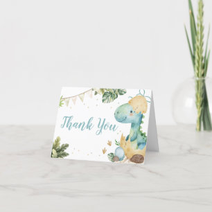 Rawr Dino Baby Shower Thank You Card