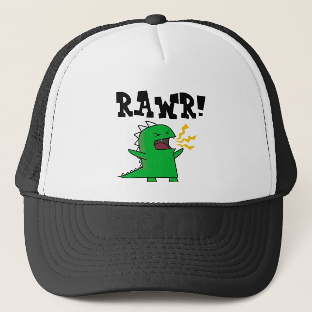 RAWR Dino - customisable! Trucker Hat (Front)