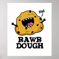 Rawr Dough Cute Raw Dough Food Pun