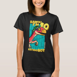 Rawr  I'm 10 Birthday Boys 10th Birthday Dino Dein T-Shirt