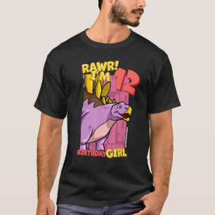 Rawr I'm 12 Birthday Girls 12th Birthday Dino Kent T-Shirt