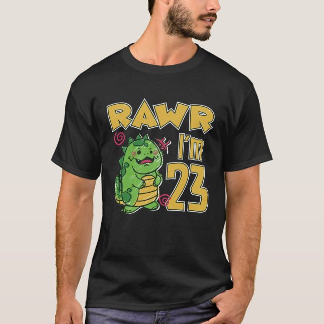 Rawr I'm 23 Pullover Hoodie (Front)