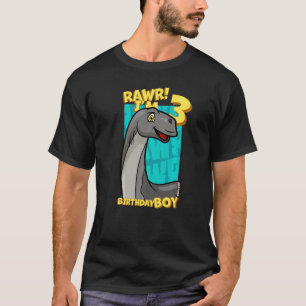 Rawr I'm 3 Birthday Boys 3rd Birthday Dino Jobaria T-Shirt