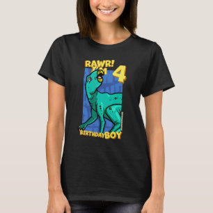 Rawr  I'm 4 Birthday Boys 4th Birthday Dino Zephyr T-Shirt