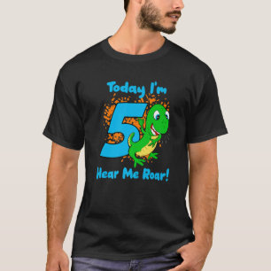 Rawr I'm 5 Dinosaur 5th Dino T-Rex Five Year Old B T-Shirt