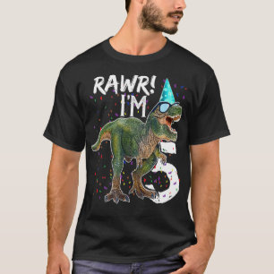 Rawr I'm 5 Funny Dinosaur T Re 5th Birthday T-Shirt