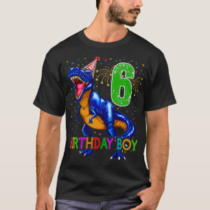 Rawr Im 6 6th Birthday Dinosaur s Boys Dinosaur Gi T-Shirt