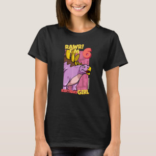 Rawr I'm 6 Birthday Girls 6th Birthday Dino Kentro T-Shirt