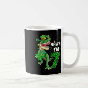 Rawr I'm 7 Birthday Years Old 2015 T Rex Dinosaur Coffee Mug