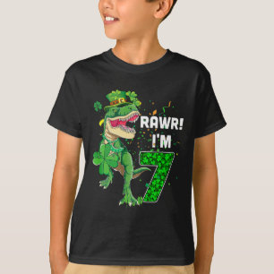 Rawr I'm 7 Birthday Years Old 2015 T Rex Dinosaur  T-Shirt