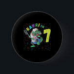 Rawr I'm 7 Dinosaur T-rex 7 Year Old Boy Birthday  6 Cm Round Badge<br><div class="desc">Rawr I'm 7 Dinosaur T-rex 7 Year Old Boy Birthday Lacrosse</div>
